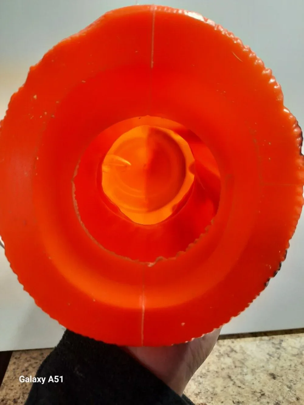 Vintage 1969 Empire Halloween Blow Mold Pumpkin Witch Hat Lighted 14